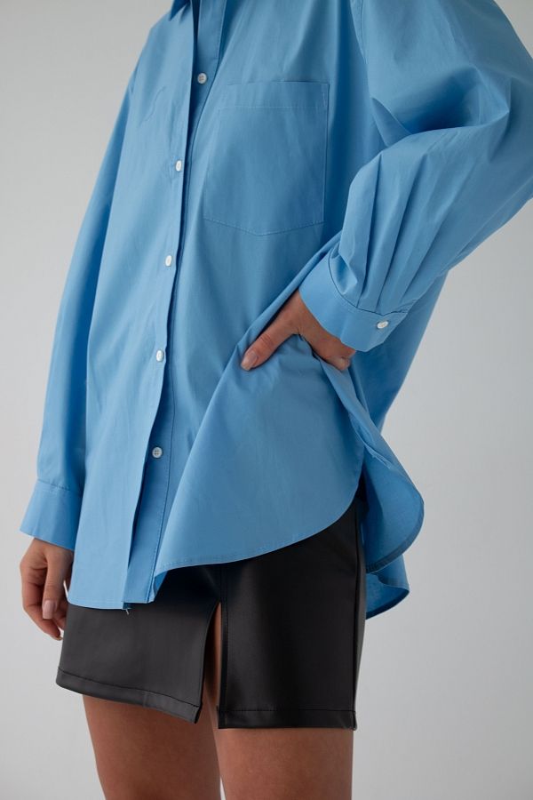 Сорочка котонова класична синя МБСЧ001/9 #RU# Рубашка котоновая классическая синяя МБСЧ001/9 № 3