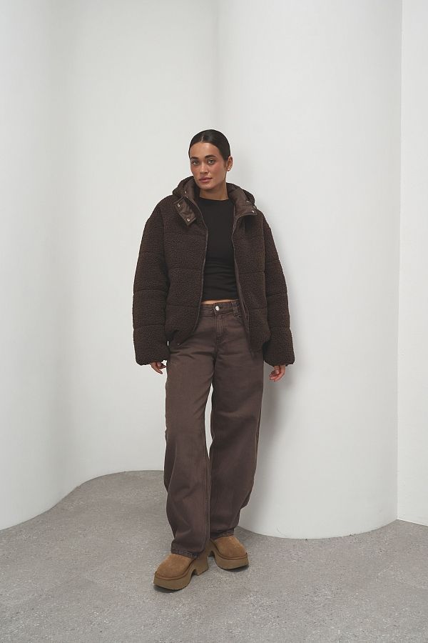 Куртка тедді коричнева  240902/3 #RU# Куртка тедди коричневий  240902/3 № 3