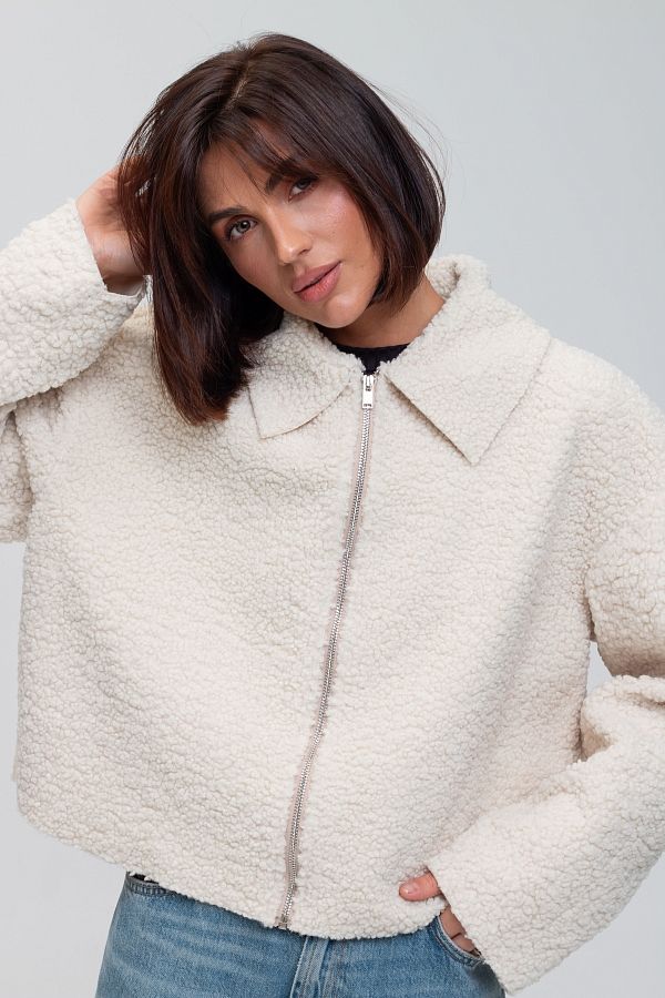 Куртка хутряна молочна SHB01 #RU# Куртка меховая молочная SHB01 № 3