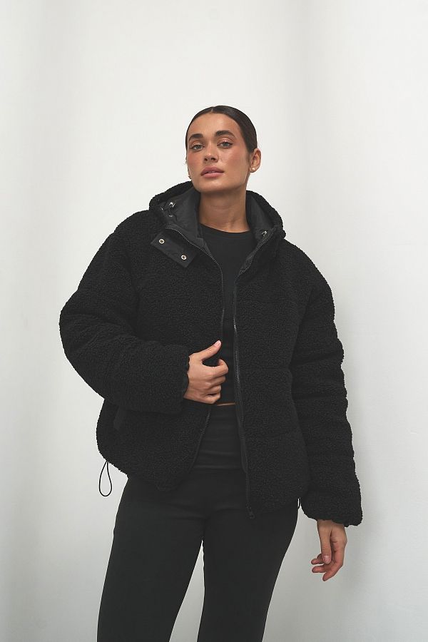 Куртка тедді чорна  240902/4 #RU# Куртка тедди черная 240902/4 № 2