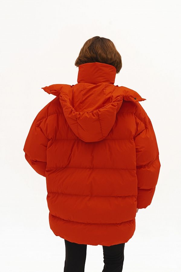 Пуховик зимовий подовжений червоний KZR25POD/2 #RU# Пуховик зимний удлиненный красный KZR25POD/2 № 3