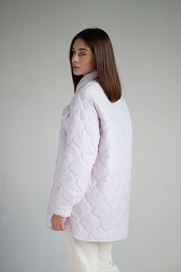 Куртка-сорочка на кнопках світло-рожева МБПЩ003/5 #RU# Куртка-рубашка на кнопках светло-розовая МБПЩ003/5 № 3