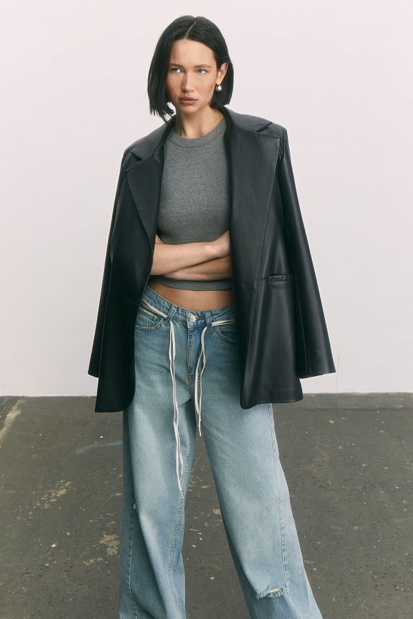 Джинси палаццо блакитні  #RU# Джинсы палаццо голубые  № 2