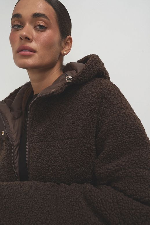 Куртка тедді коричнева  - №2
