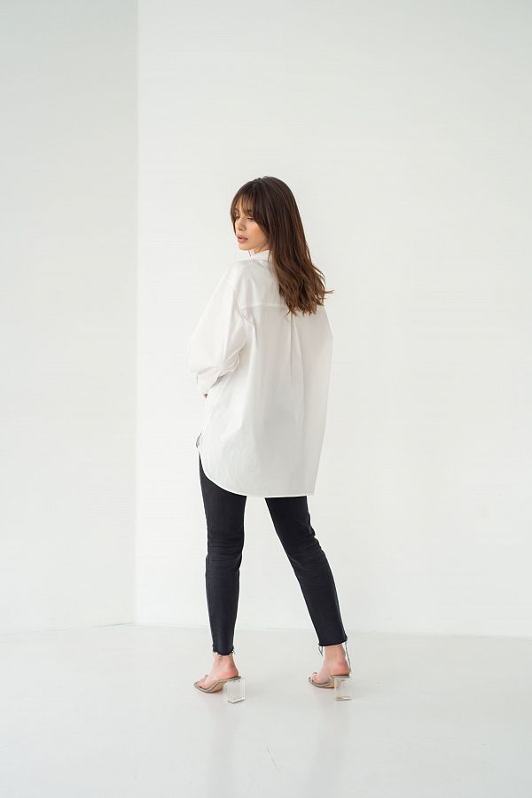 Сорочка котонова класична молочна МБСЧ001/6 #RU# Рубашка котоновая классическая молочная МБСЧ001/6 № 3