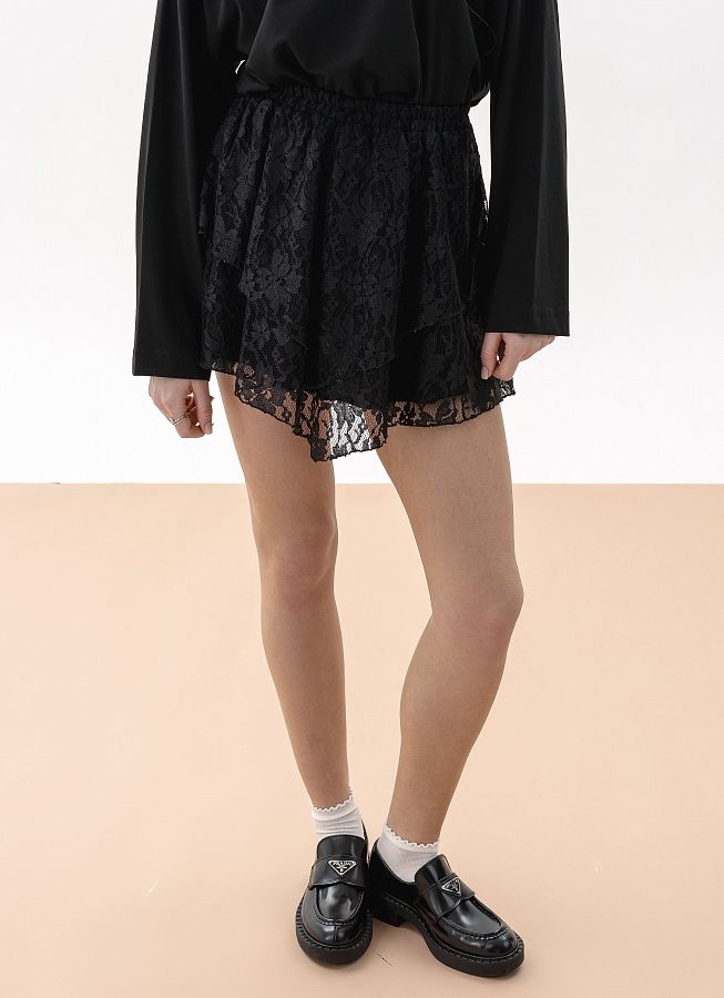 Спідниця мереживна чорна НФ-00000570 #RU# Юбка кружевная черная НФ-00000570 № 2