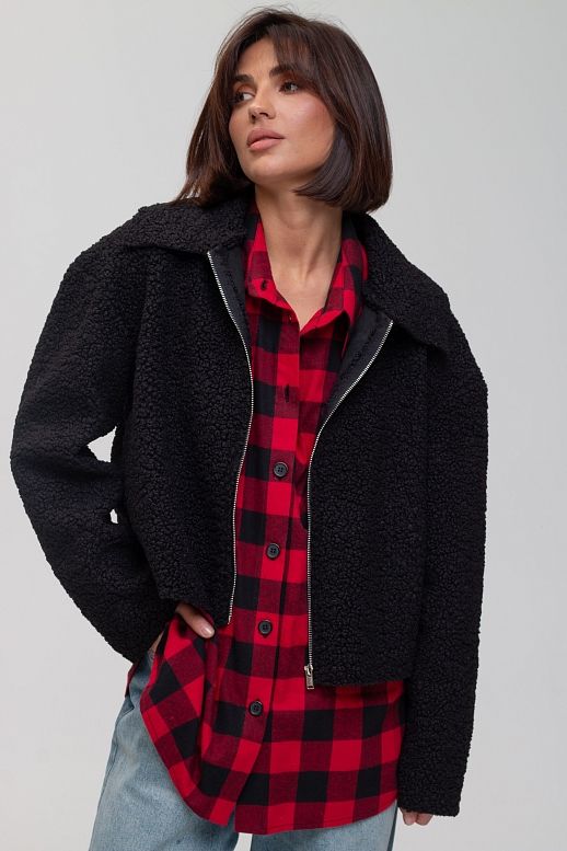 Куртка хутряна чорна