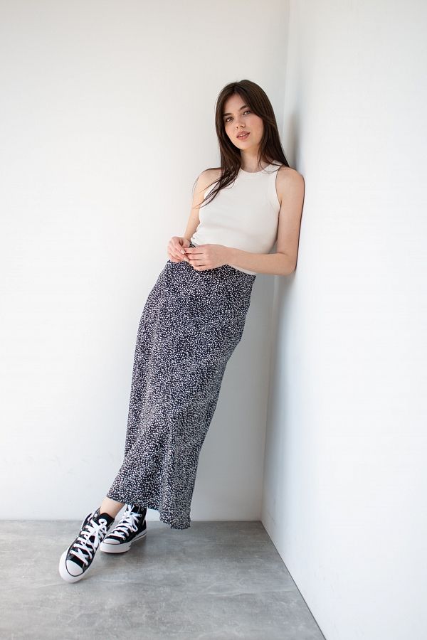 Спідниця максі чорна B0123/3 #RU# Юбка макси черная B0123/3 № 5