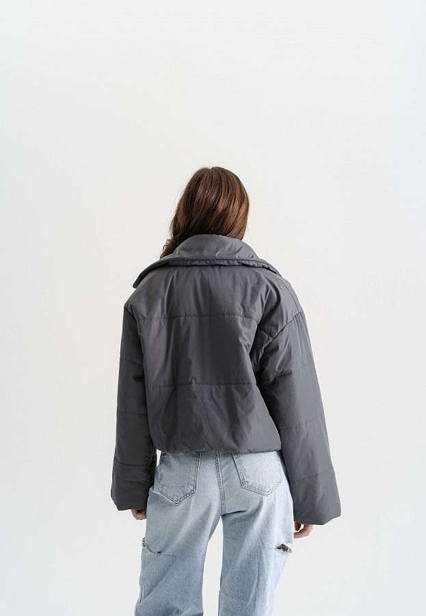 Куртка коротка графітова НФ-00000736/4 #RU# Куртка короткая графитовая НФ-00000736/4 № 3