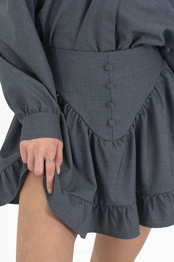 Костюм сорочка+спідниця з ґудзиками НФ-00000819/1 #RU# Костюм рубашка+юбка с пуговицами НФ-00000819/1 № 2