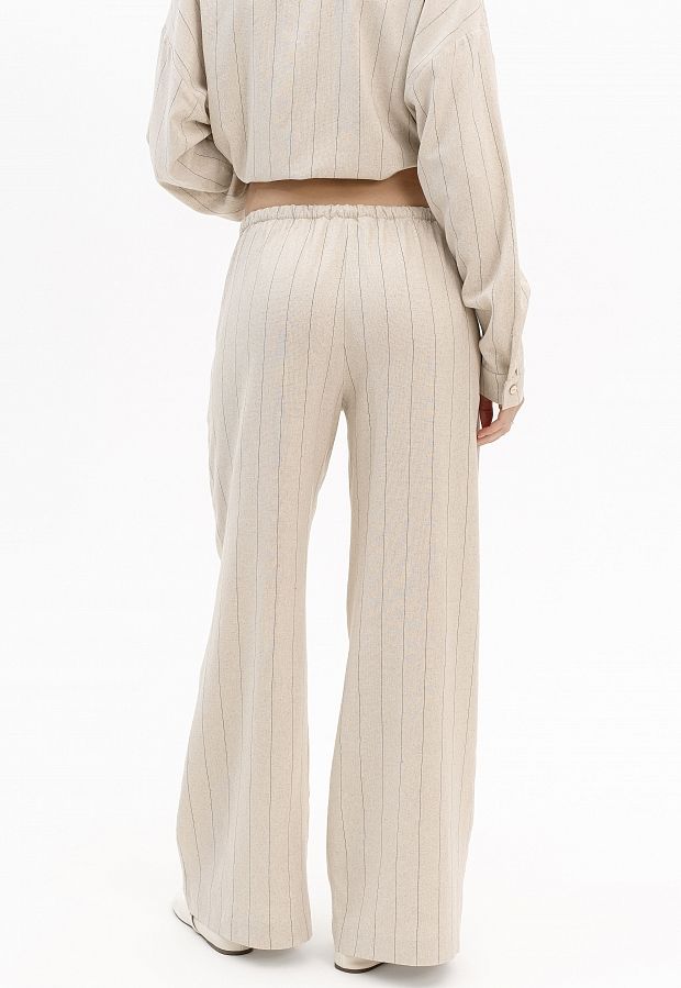 Брюки лляні прямі бежеві БЛО/1 #RU# Брюки льняные прямые бежевые БЛО/1 № 2