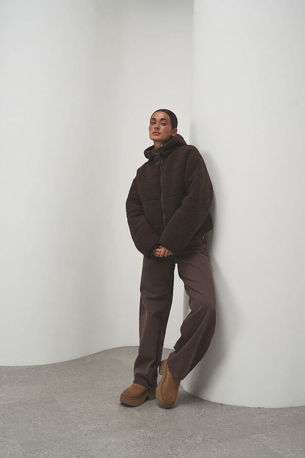 Куртка тедді коричнева  240902/3 #RU# Куртка тедди коричневий  240902/3 № 1