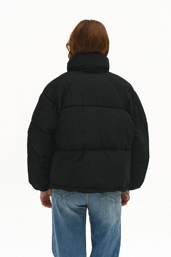 Пуховик вкорочений на замку чорний PUVK25/4 #RU# Пуховик укороченный на замке черный  PUVK25/4 № 3