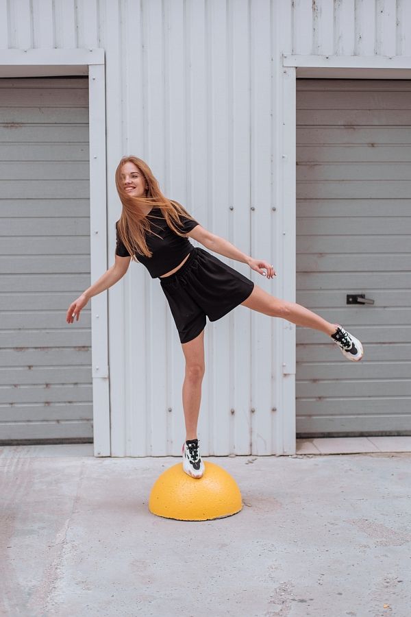 Костюм рубчик футболка з шортами чорний Н1021/13 #RU# Костюм рубчик футболка с шортами черный Н1021/13 № 3