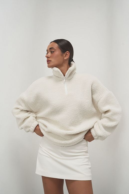 Світшот Теді із замком молочний  - №2