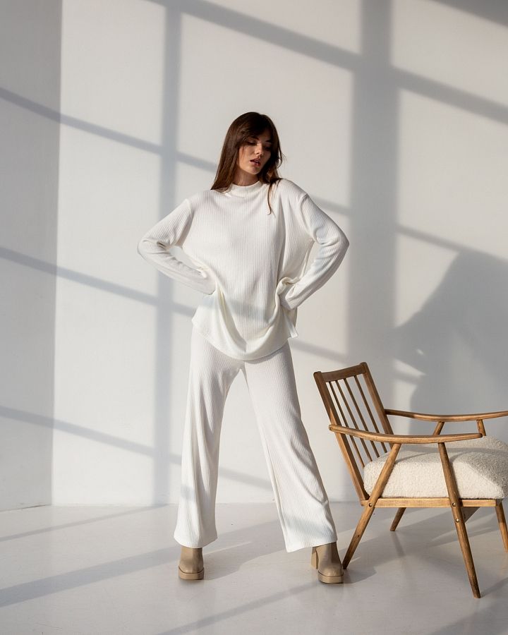 Костюм трикотажний молочний Н0622/1 #RU# Костюм трикотажный молочный Н0622/1 № 1