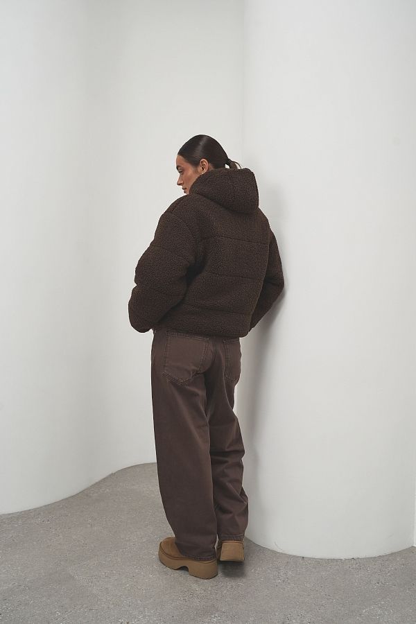 Куртка тедді коричнева  240902/3 #RU# Куртка тедди коричневий  240902/3 № 4