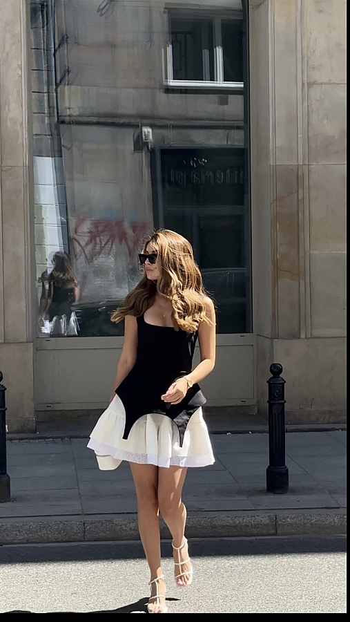 Сукня-корсет чорний+білий KOR0124/3 № 2