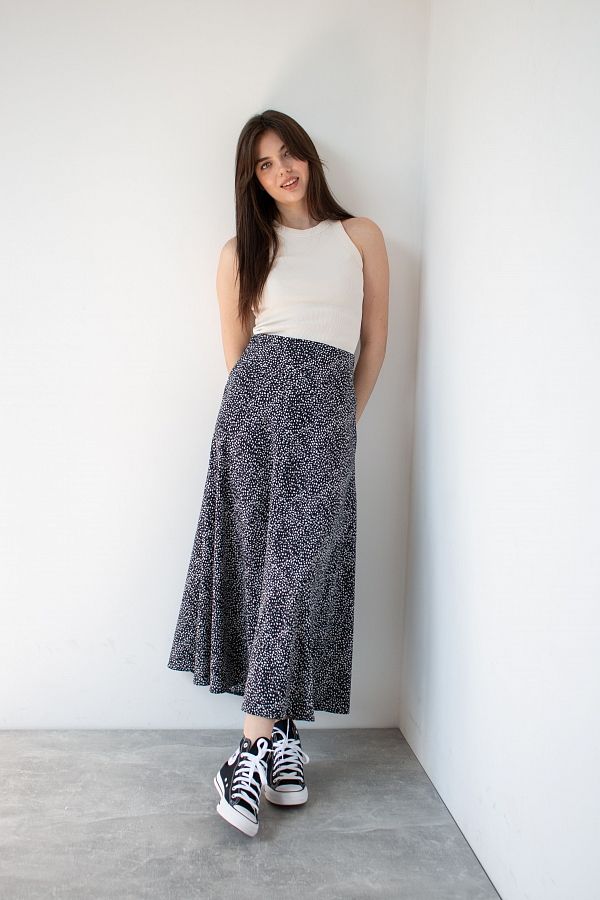 Спідниця максі чорна B0123/3 #RU# Юбка макси черная B0123/3 № 3