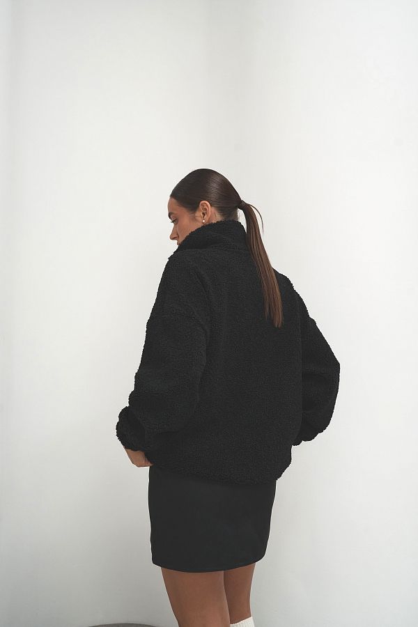 Світшот теді із замком чорний  TKOFG/04 #RU# Свитшоты TKOFG/04 № 3