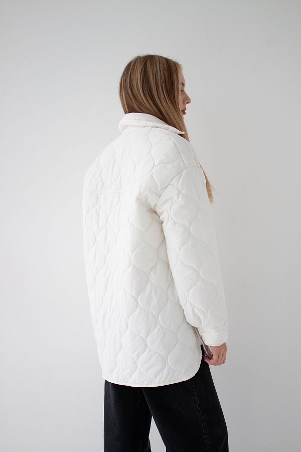 Куртка-сорочка на кнопках біла МБПЩ003/2 #RU# Куртка-рубашка на кнопках белая МБПЩ003/2 № 5