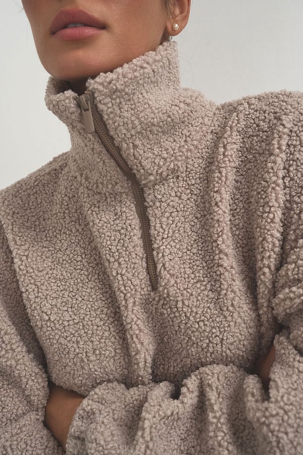 Світшот теді із замком бежевий  TKOFG/03 #RU# Свитшоты TKOFG/03 № 3