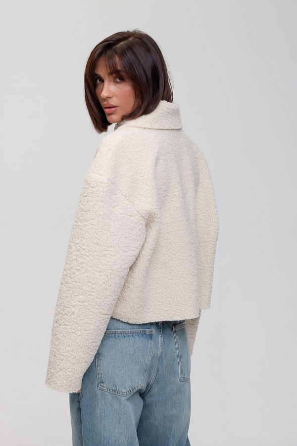 Куртка хутряна молочна SHB01 #RU# Куртка меховая молочная SHB01 № 4