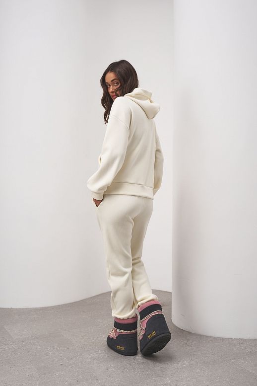 Костюм флісовий молочний