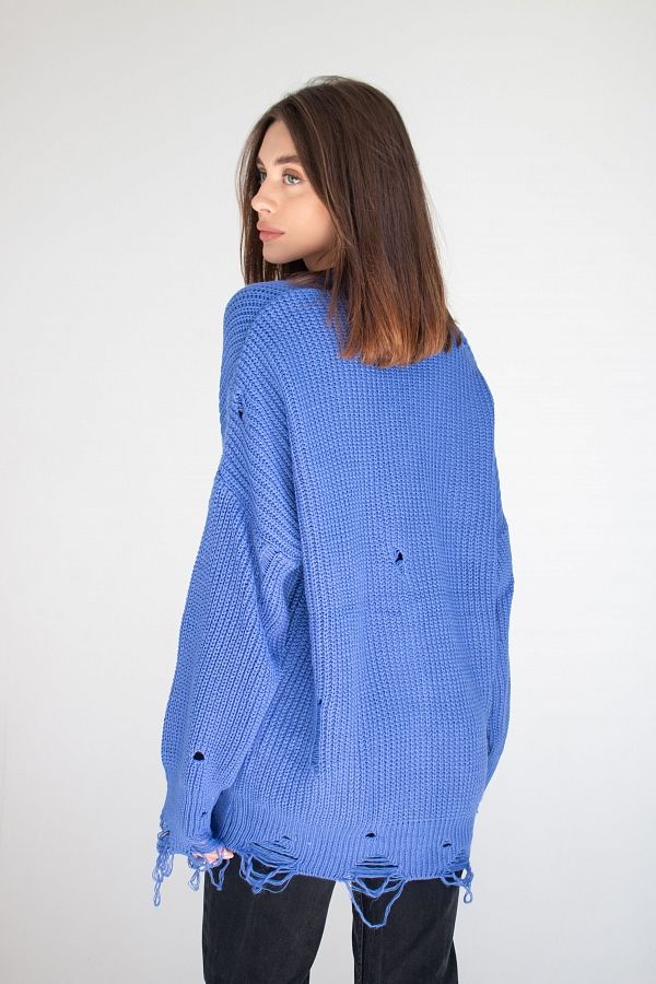 Кардиган на ґудзиках синій CR-27013/2 #RU# Кардиган на пуговицах синий CR-27013/2 № 5