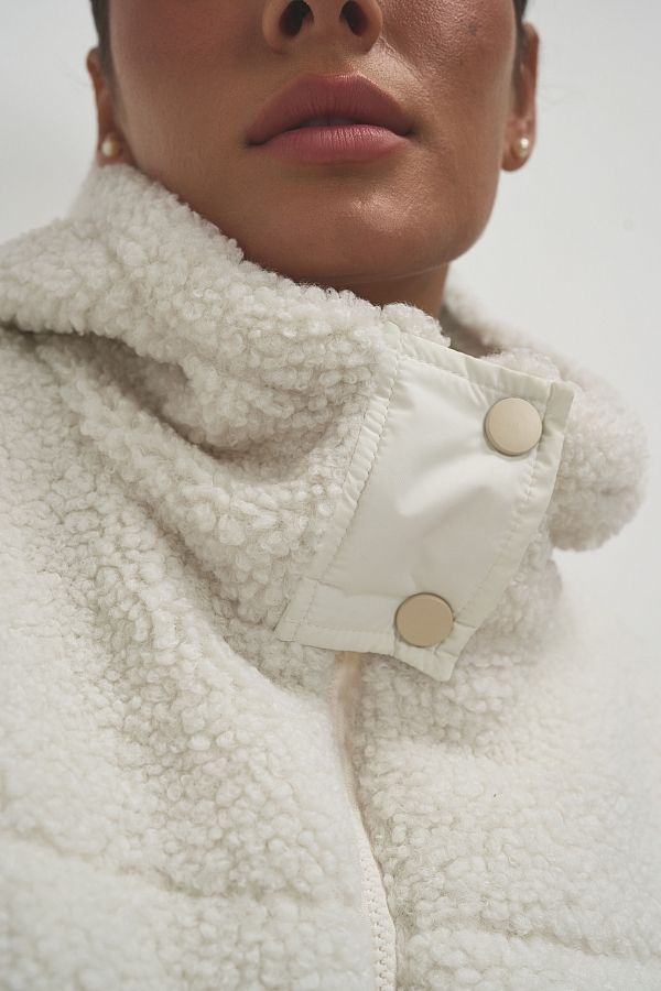 Куртка тедді молочна  240902/1 #RU# Куртка двухсторонняя тедди молочная  240902/1 № 3