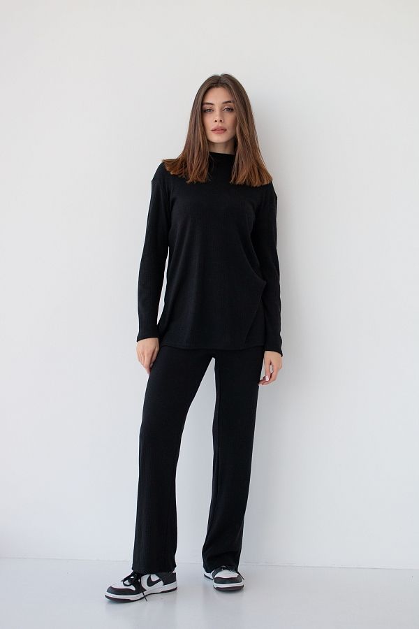 Костюм трикотажний чорний Н0622/2 #RU# Костюм трикотажный черный Н0622/2 № 1