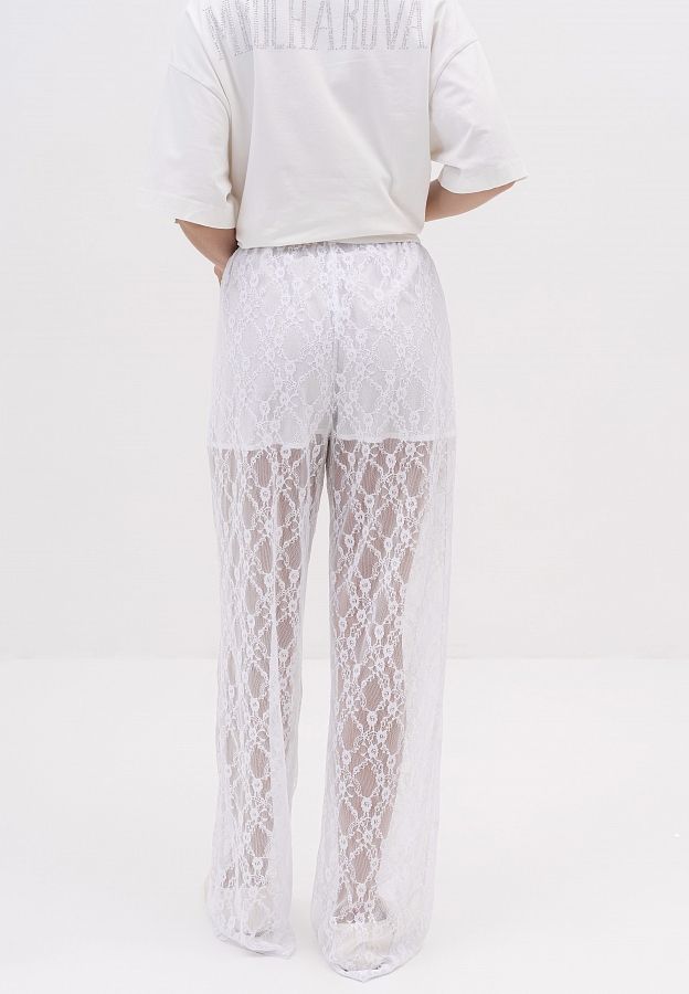 Штани мереживні білі  BRM/01 #RU# Брюки кружевные белые BRM/01 № 3