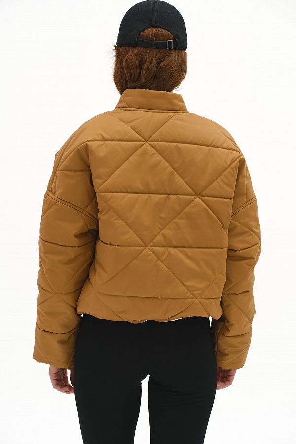 Бомбер на кнопках гірчичний К0623/2 #RU# Бомбер на кнопках горчичный К0623/2 № 3