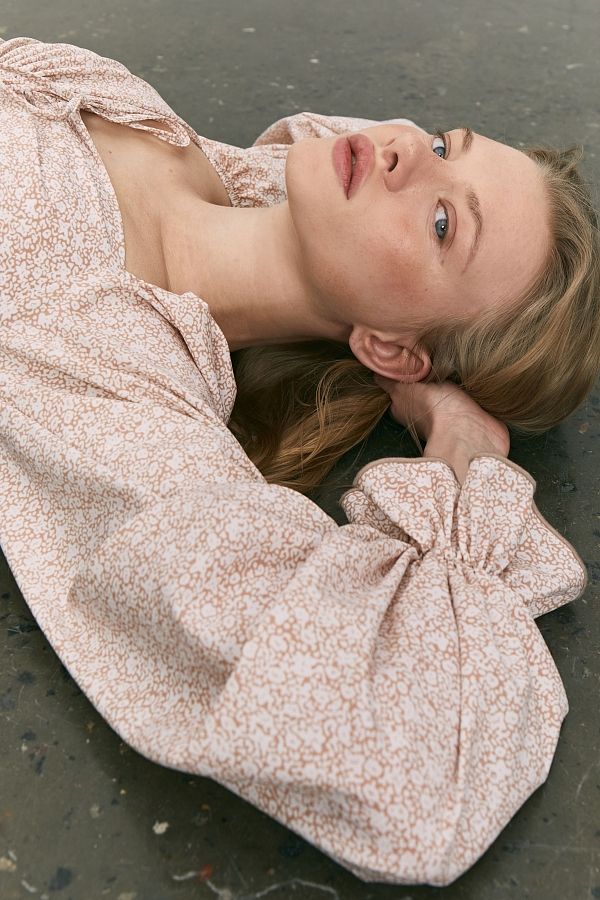 Сукня з софту подвійна спідниця бежева 0923/2 № 2